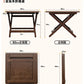 Solid Wood Foldable Dining Table for Small Apartment Outdoor Camping Food Table Easy Hand-Scraped Mahjong Table Home Furniture Manwatstore