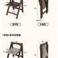 Solid Wood Foldable Dining Table for Small Apartment Outdoor Camping Food Table Easy Hand-Scraped Mahjong Table Home Furniture Manwatstore