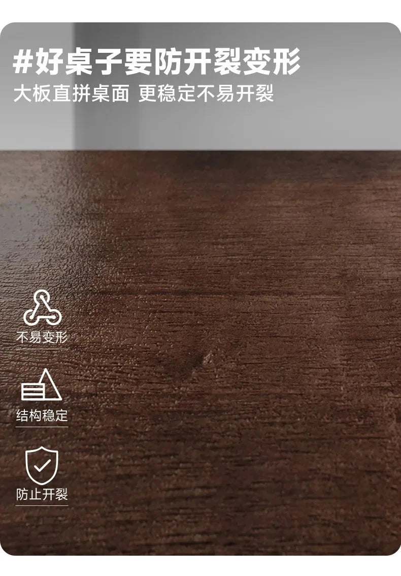 Solid Wood Foldable Dining Table for Small Apartment Outdoor Camping Food Table Easy Hand-Scraped Mahjong Table Home Furniture Manwatstore