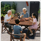 Solid Wood Foldable Dining Table for Small Apartment Outdoor Camping Food Table Easy Hand-Scraped Mahjong Table Home Furniture Manwatstore