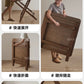 Solid Wood Foldable Dining Table for Small Apartment Outdoor Camping Food Table Easy Hand-Scraped Mahjong Table Home Furniture Manwatstore