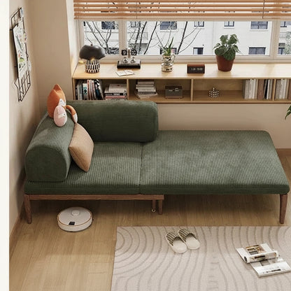 Solid Wood Folding Sofa Bed – Multifunctional Single Pull-Out Bed Manwatstore