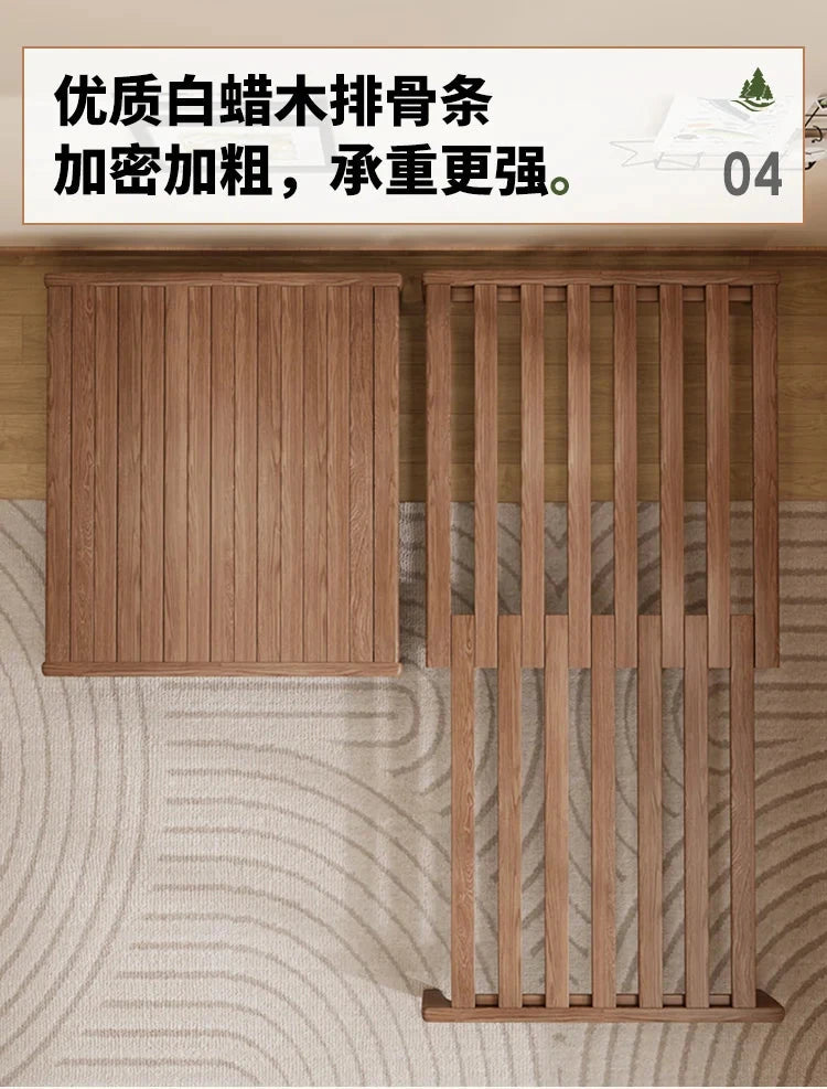 Solid Wood Folding Sofa Bed – Multifunctional Single Pull-Out Bed Manwatstore