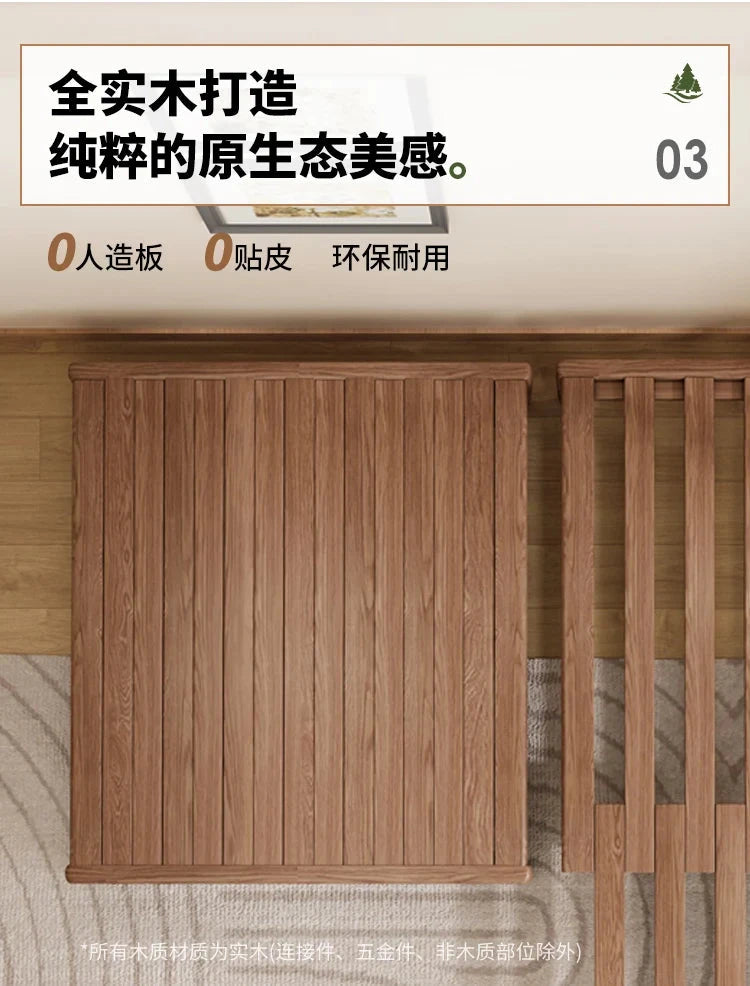 Solid Wood Folding Sofa Bed – Multifunctional Single Pull-Out Bed Manwatstore