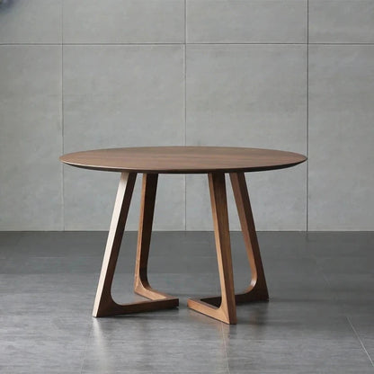 Solid Wood Household Round Dining Table, Simple and Modern Sales Office, Manwatstore