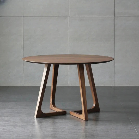 Solid Wood Household Round Dining Table, Simple and Modern Sales Office, Manwatstore