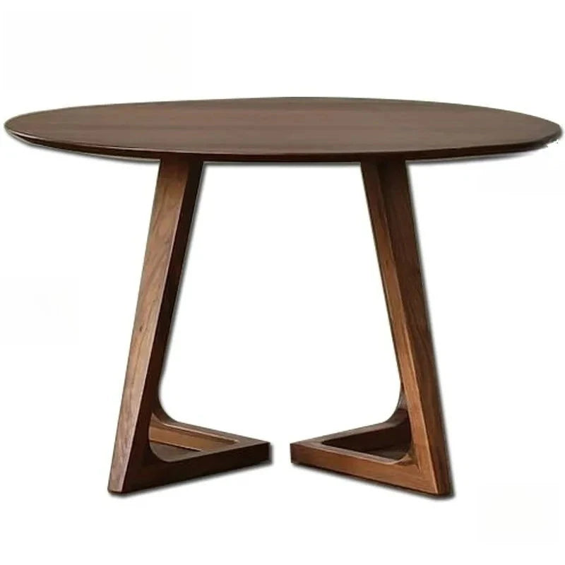 Solid Wood Household Round Dining Table, Simple and Modern Sales Office, Manwatstore