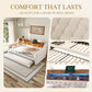 Space-Saving Velvet Sofa Bed 90×190 cm with Storage Manwatstore