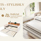 Space-Saving Velvet Sofa Bed 90×190 cm with Storage Manwatstore