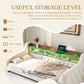 Space-Saving Velvet Sofa Bed 90×190 cm with Storage Manwatstore