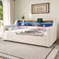 Space-Saving Velvet Sofa Bed 90×190 cm with Storage Manwatstore