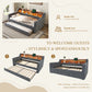 Space-Saving Velvet Sofa Bed 90×190 cm with Storage – Single Daybed Frame (No Mattress) Manwatstore