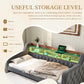 Space-Saving Velvet Sofa Bed 90×190 cm with Storage – Single Daybed Frame (No Mattress) Manwatstore