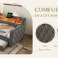 Space-Saving Velvet Sofa Bed 90×190 cm with Storage – Single Daybed Frame (No Mattress) Manwatstore