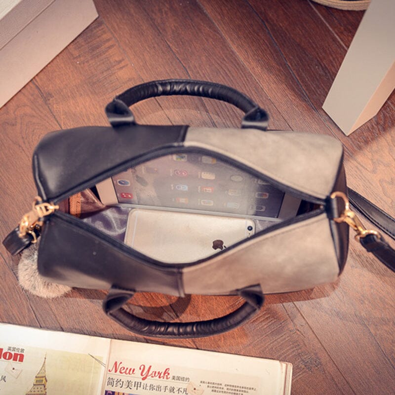 Stitching Ladies Handbag 0 Manwatstore
