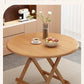 Sturdy Folding Dining Table - No Assembly Needed, Strong Stable Desk for Kitchen, Study & Office, round dining table,small table Manwatstore