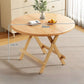 Sturdy Folding Dining Table - No Assembly Needed, Strong Stable Desk for Kitchen, Study & Office, round dining table,small table Manwatstore