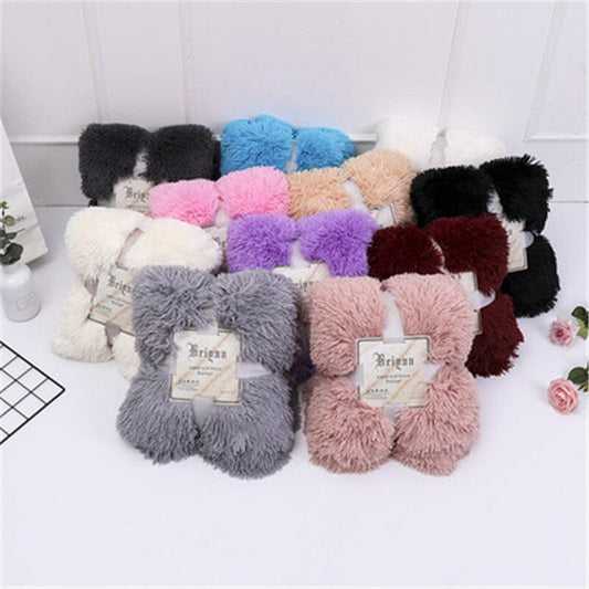 Super Soft Coral Fleece Blanket Warm Cozy Bedding Blanket Fluffy Sofa Bedding Airplane Hotel Throw Sofa Blanket New 0 Manwatstore