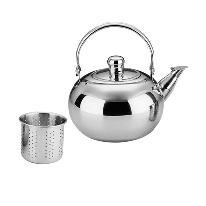 Thickened Stainless Steel Kettle Kettle Teapot Hot Milk Kettle Yellow Kettle Spherical Kettle Kitchen accessories Manwatstore