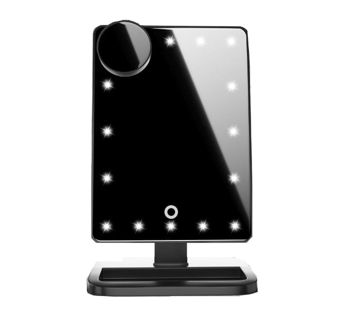 Touch Screen Makeup Mirror With 20 LED Light Bluetooth Music Speaker 10X Magnifying Mirrors Lights 0 Manwatstore