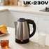 Travel Electric Kettle – 2L Stainless Steel Portable Water Boiler for Tea & Coffee Manwatstore