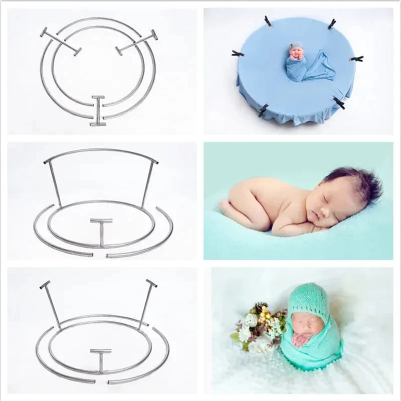 Traveler Size Beanbag Posing Frame Newborn photography props background frame Bebe Poser Baby Photography Bean bag Tools Manwatstore