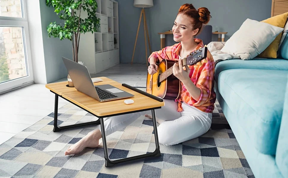 Tray table, notebook computer and writing table, dining table and notebook computer bed support Manwatstore