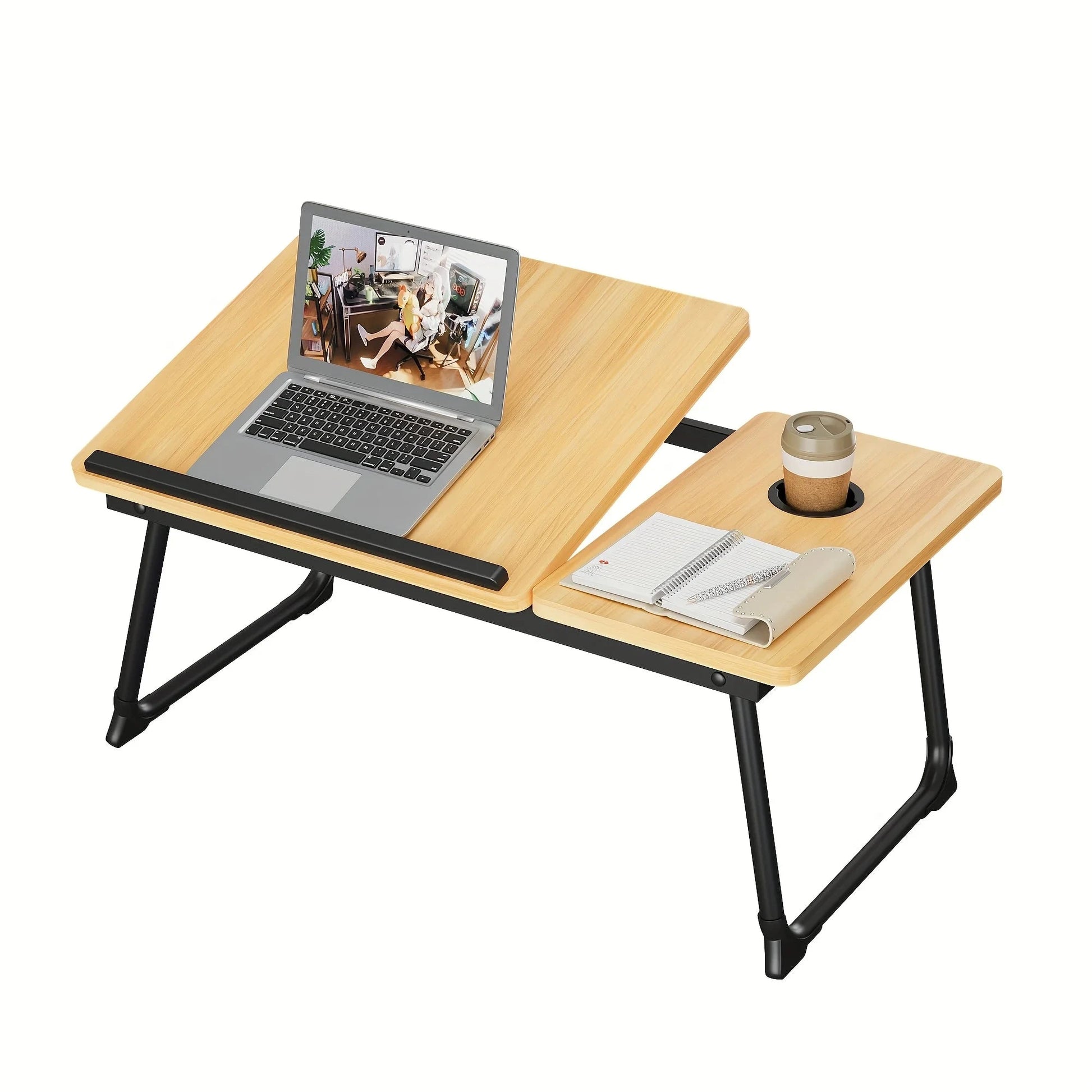 Tray table, notebook computer and writing table, dining table and notebook computer bed support Manwatstore