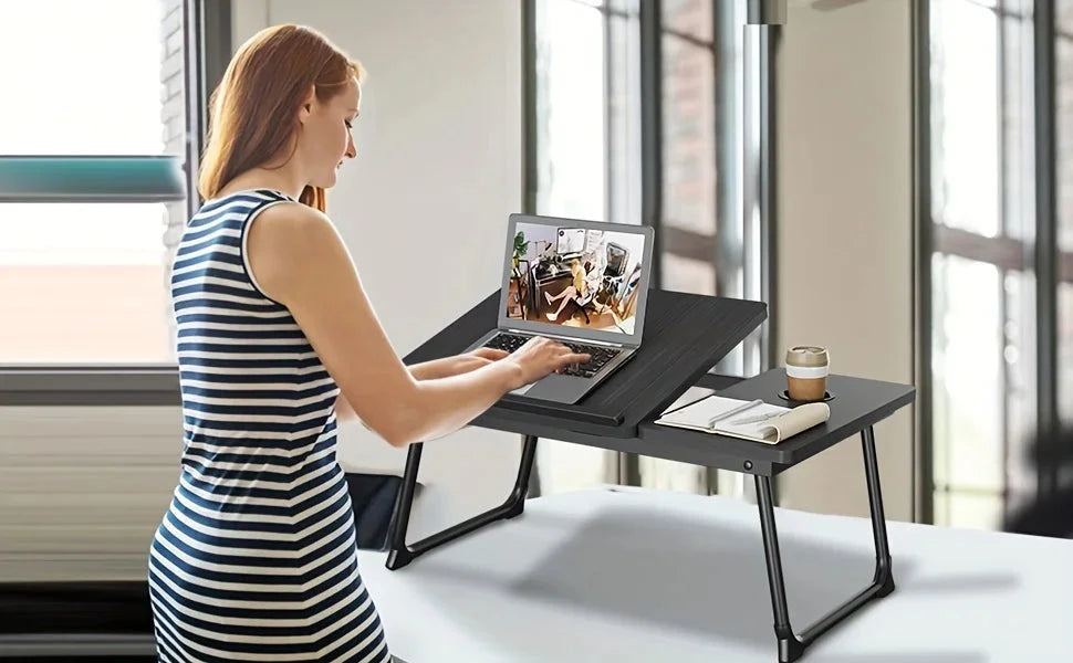 Tray table, notebook computer and writing table, dining table and notebook computer bed support Manwatstore