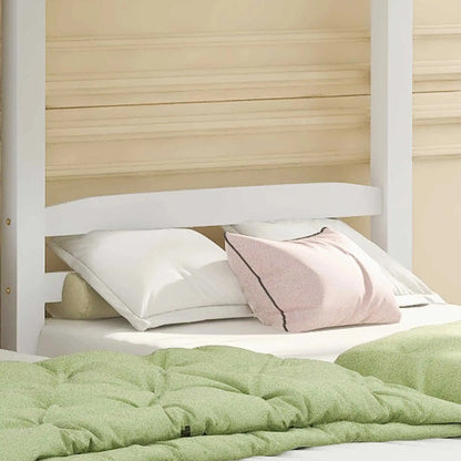 Triple Sleeper Bunk Bed with Side Ladder Bed Manwatstore