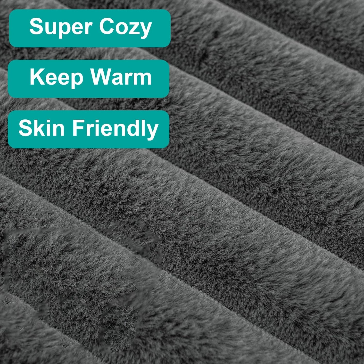 Ultra-Soft Faux Fur Throw Blanket – Plush, Luxurious &amp; Perfect for Every Space Manwatstore