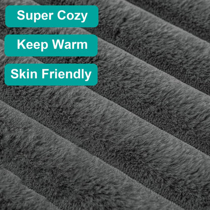 Ultra-Soft Faux Fur Throw Blanket – Plush, Luxurious &amp; Perfect for Every Space Manwatstore