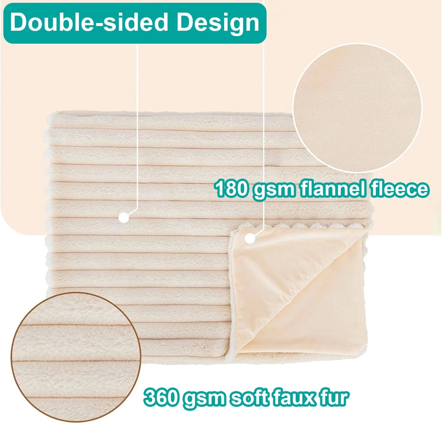 Ultra-Soft Faux Fur Throw Blanket – Plush, Luxurious & Perfect for Every Space Manwatstore