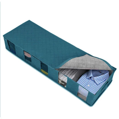 Under Bed Storage Bag Large Capacity Foldable Underbed Organizer for Seasonal Clothes Manwatstore