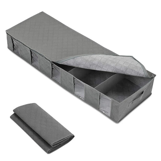 Under Bed Storage Bag Large Capacity Foldable Underbed Organizer for Seasonal Clothes Manwatstore
