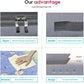 Under the bed quilt storage bag with cover can be folded, can be used for bedding clothes toys with 4 reinforced handle Manwatstore