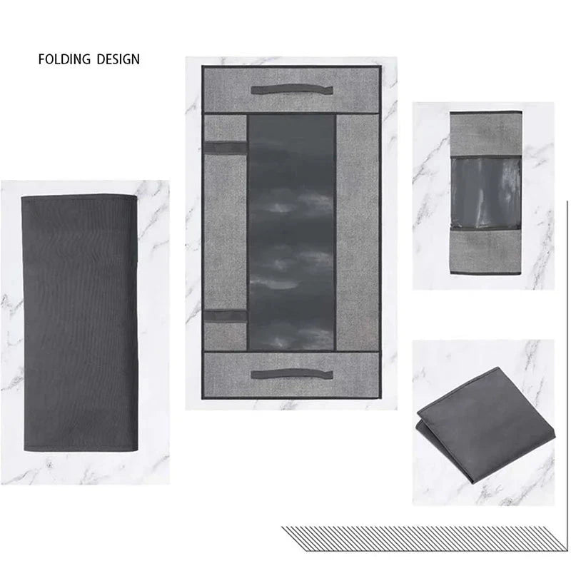 Under the bed quilt storage bag with cover can be folded, can be used for bedding clothes toys with 4 reinforced handle Manwatstore