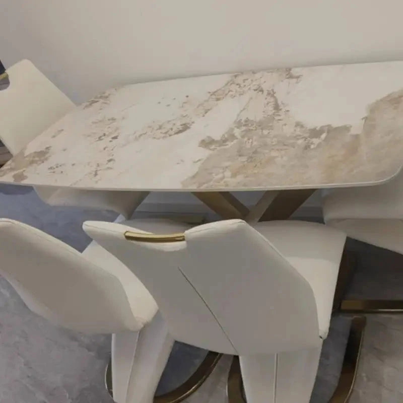 Unique Modern Dining Table Designer Nordic White Kitchen Mobile Dining Tables Salon Mesas De Jantar Living Room Sets Furniture Manwatstore