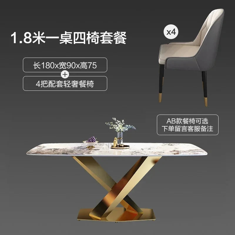 Unique Modern Dining Table Designer Nordic White Kitchen Mobile Dining Tables Salon Mesas De Jantar Living Room Sets Furniture Manwatstore