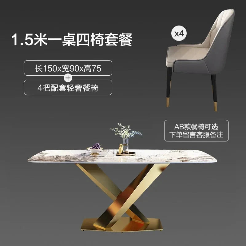 Unique Modern Dining Table Designer Nordic White Kitchen Mobile Dining Tables Salon Mesas De Jantar Living Room Sets Furniture Manwatstore