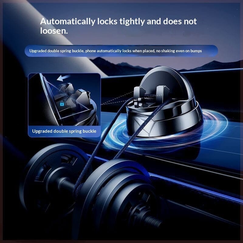 Universal Car Phone Holder Mount - Black Dashboard Air Vent Stand for Smartphone GPS Navigation Device 0 Manwatstore