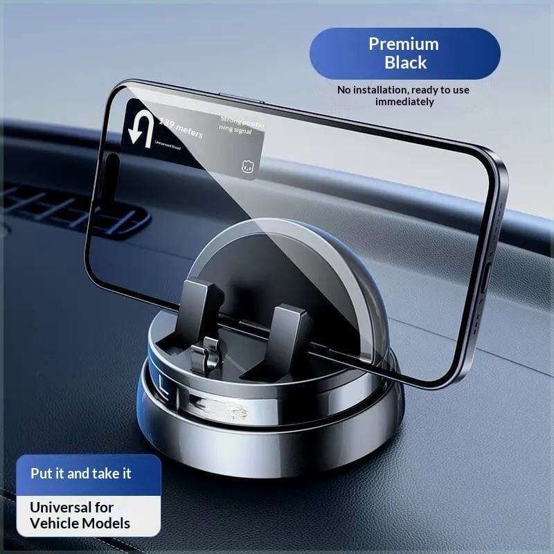 Universal Car Phone Holder Mount - Black Dashboard Air Vent Stand for Smartphone GPS Navigation Device 0 Manwatstore