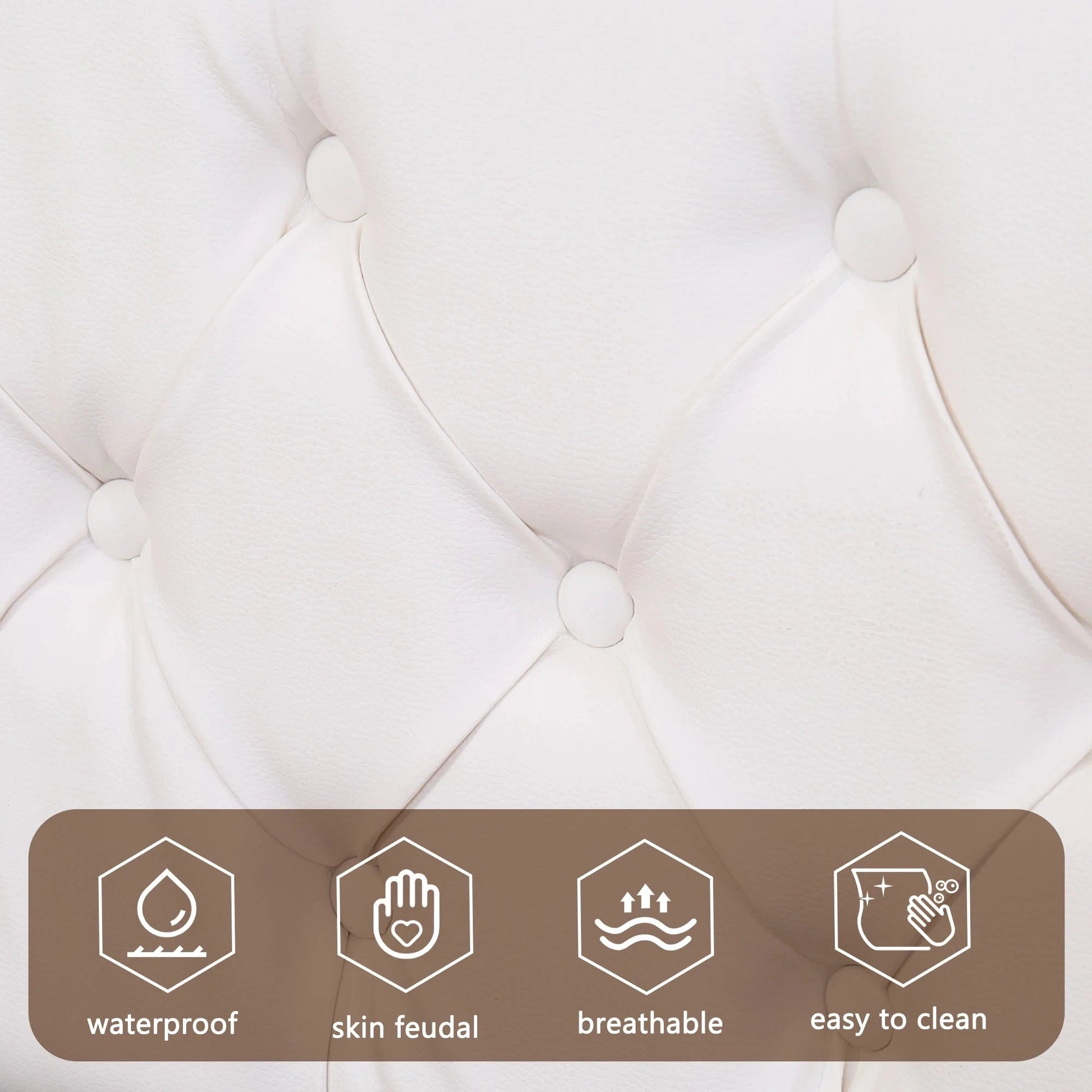 Upholstered Bed with Slatted Frame, Storage Space & Multi-Color LED Lighting (PU Leather) Bed Manwatstore