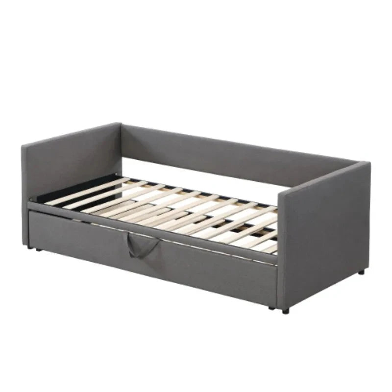Upholstered Sofa Bed – Convertible Single to Double Bed Manwatstore