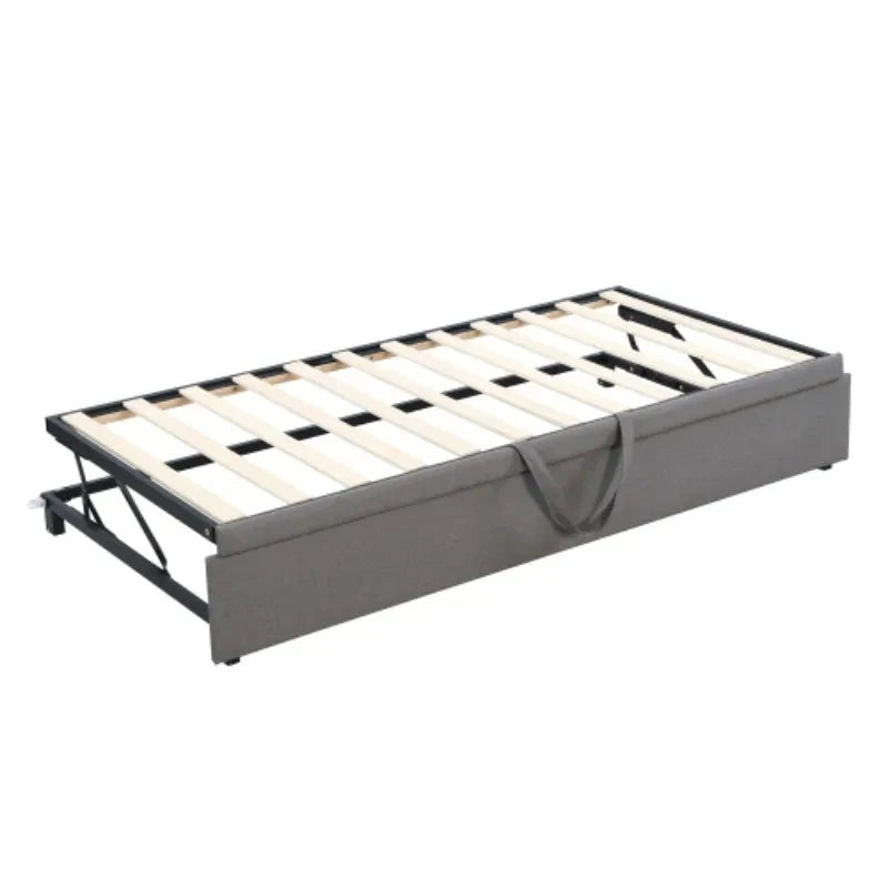 Upholstered Sofa Bed – Convertible Single to Double Bed Manwatstore