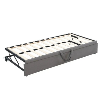 Upholstered Sofa Bed – Convertible Single to Double Bed Manwatstore