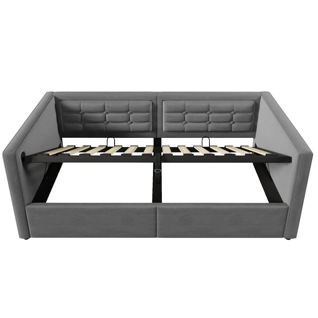 UrbanLift™ Upholstered Single Sofa Bed with Hydraulic Storage (90 × 190 cm / 3FT) Manwatstore