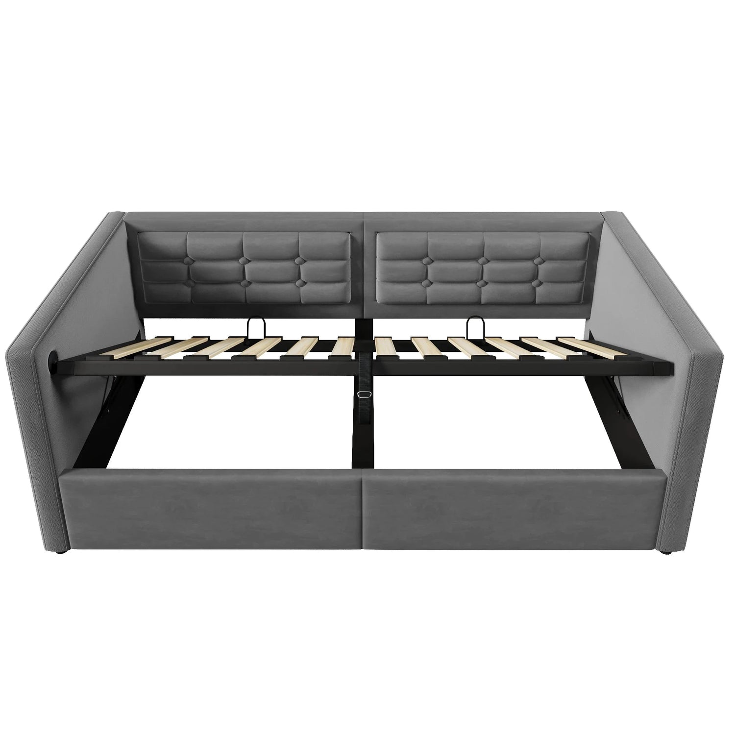 UrbanLift™ Upholstered Single Sofa Bed with Hydraulic Storage (90 × 190 cm / 3FT) Manwatstore
