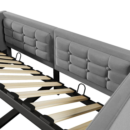 UrbanLift™ Upholstered Single Sofa Bed with Hydraulic Storage (90 × 190 cm / 3FT) Manwatstore