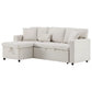 UrbanNest 3-Seater L-Shaped Corner Sofa Bed with Storage & Integrated Shelf Manwatstore